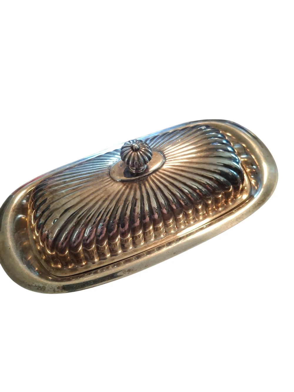 Vintage Mid Century Kent Silversmith Butter Dish